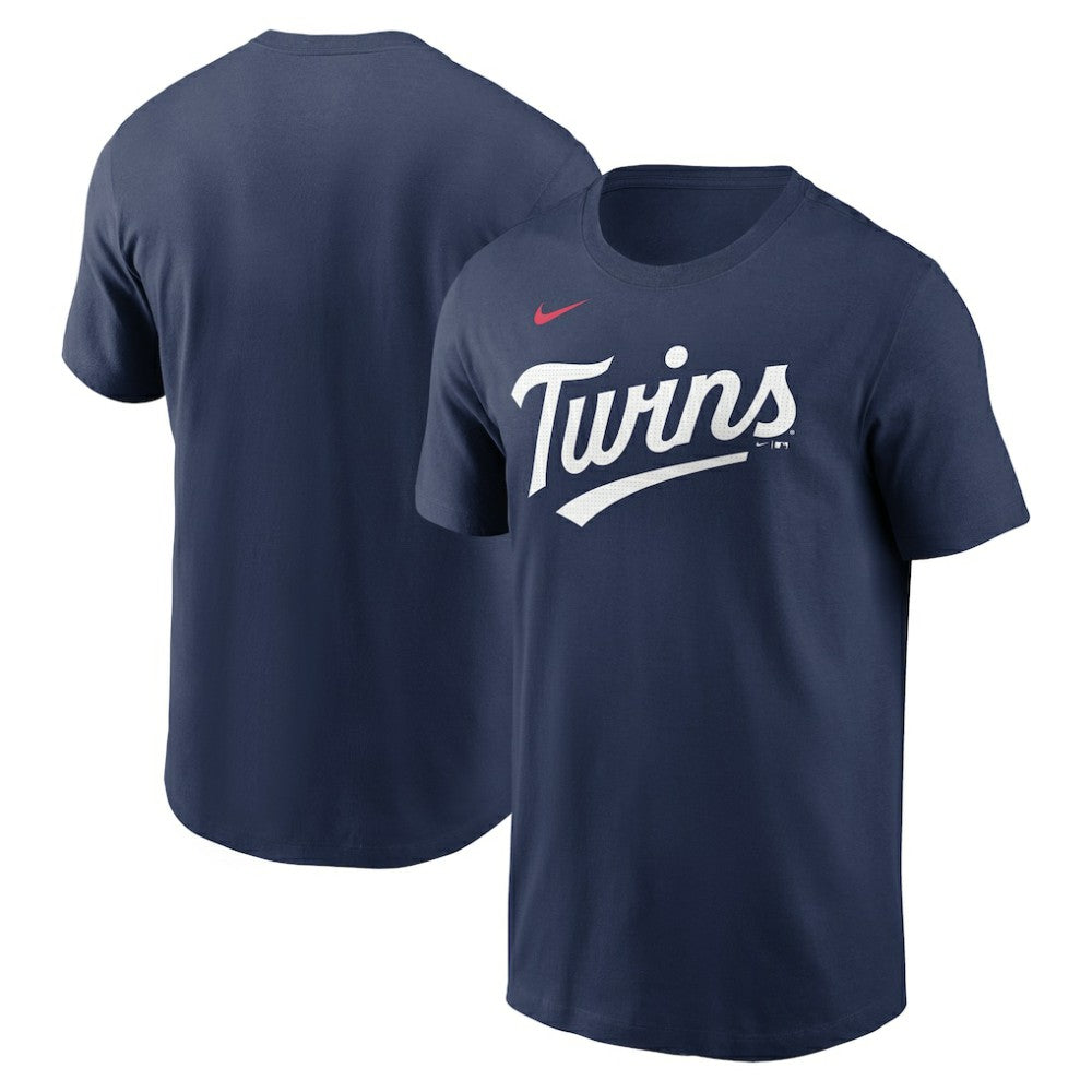 Minnesota Twins Fuse Wordmark T-Shirt - Navy | Nike
