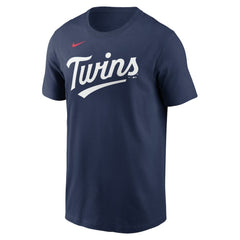 Minnesota Twins Fuse Wordmark T-Shirt - Navy | Nike