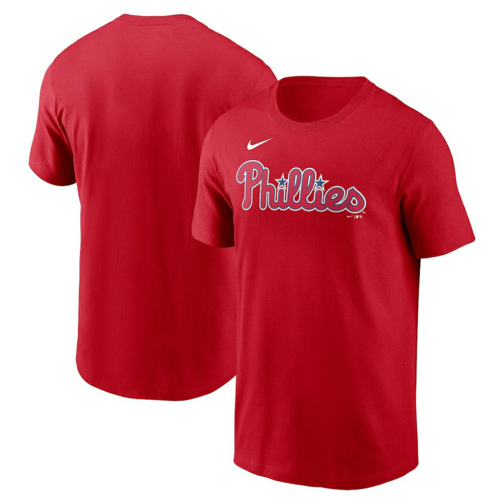 Philadelphia Phillies Fuse Wordmark T-Shirt - Red | Nike