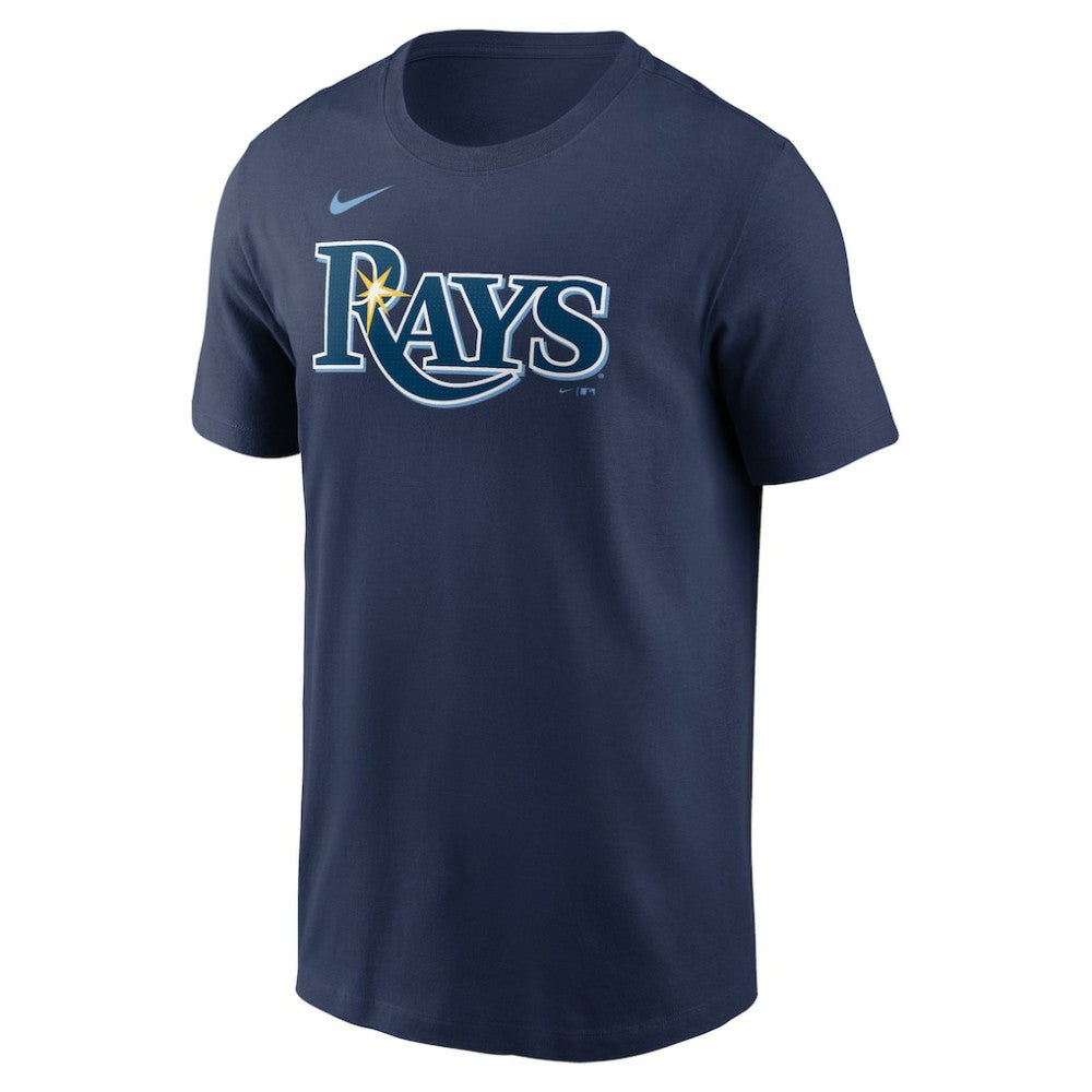 Tampa Bay Rays Fuse Wordmark T-Shirt - Navy | Nike