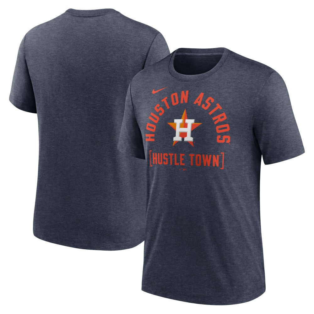 Houston Astros Swing Big Tri-Blend T-Shirt - Heather Navy | Nike