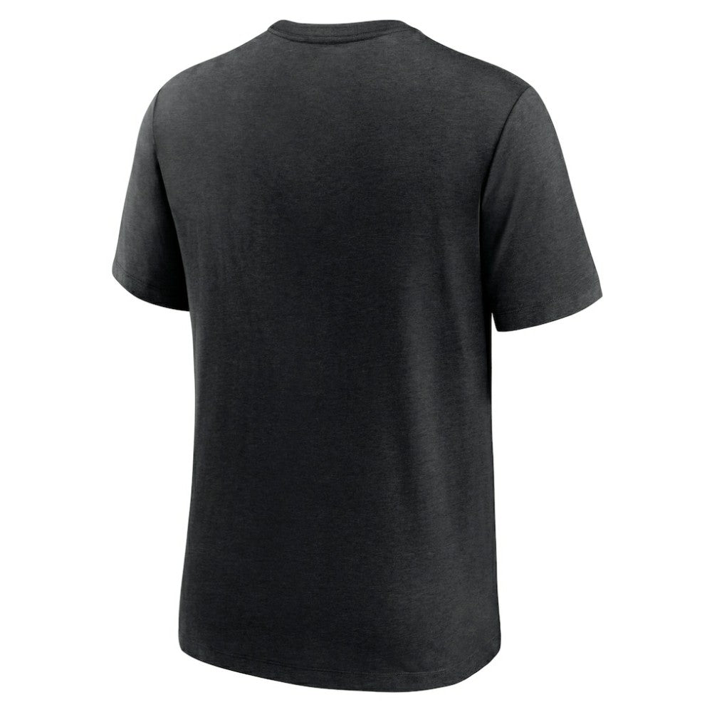Baltimore Orioles Swing Big Tri-Blend T-Shirt - Heather Black | Nike