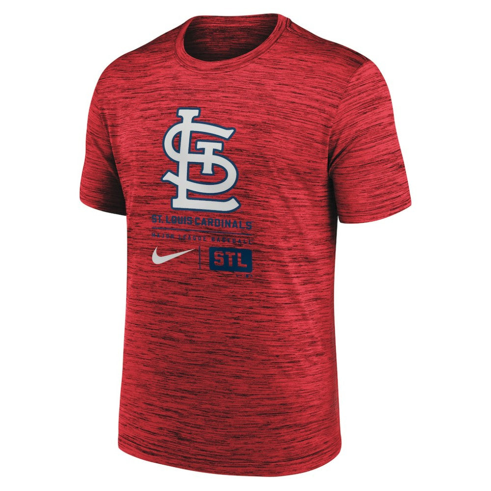 St. Louis Cardinals Large Logo Velocity T-Shirt - Red | Nike