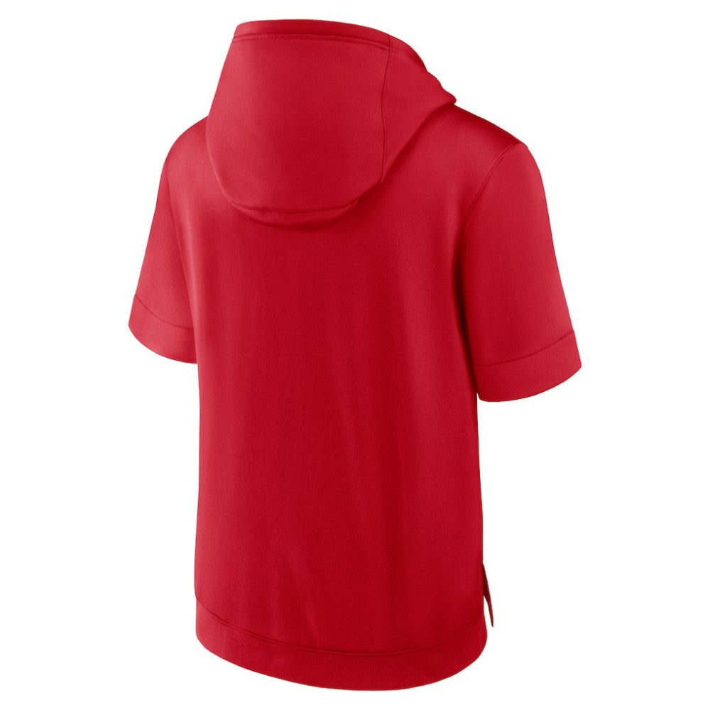 St. Louis Cardinals Tri Code Lockup Short Sleeve Pullover Hoodie - Red | Nike