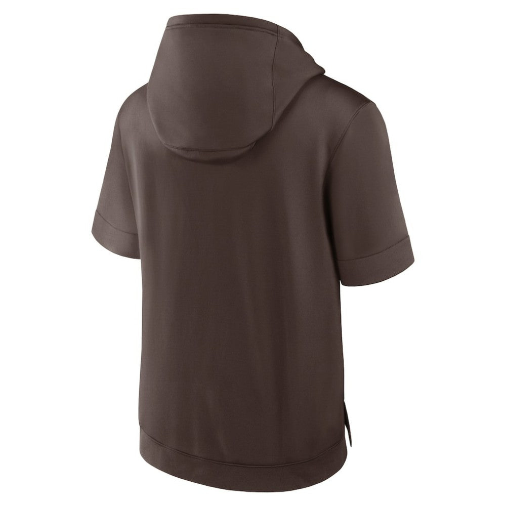 San Diego Padres Tri Code Lockup Short Sleeve Pullover Hoodie - Brown | Nike