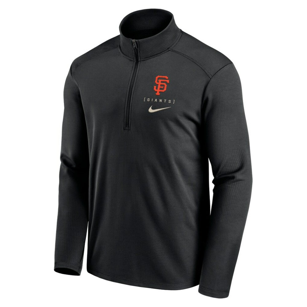 San Francisco Giants Franchise Logo Pacer Performance Half-Zip Top - Black | Nike
