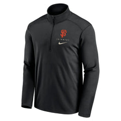 San Francisco Giants Franchise Logo Pacer Performance Half-Zip Top - Black | Nike