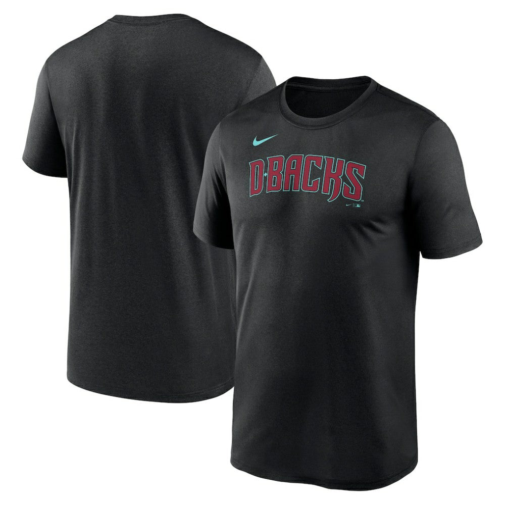Arizona Diamondbacks Legend Fuse Wordmark T-Shirt  - Black | Nike