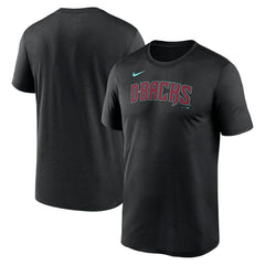 Arizona Diamondbacks Legend Fuse Wordmark T-Shirt  - Black | Nike