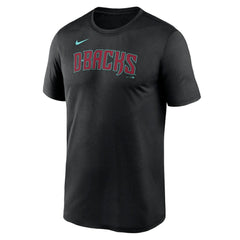 Arizona Diamondbacks Legend Fuse Wordmark T-Shirt  - Black | Nike