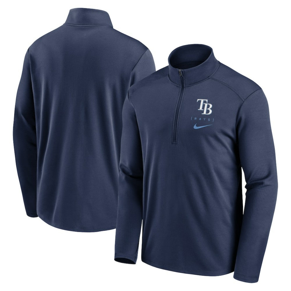 Tampa Bay Rays Franchise Logo Pacer Performance Half-Zip Top - Navy | Nike