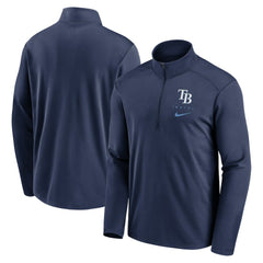 Tampa Bay Rays Franchise Logo Pacer Performance Half-Zip Top - Navy | Nike