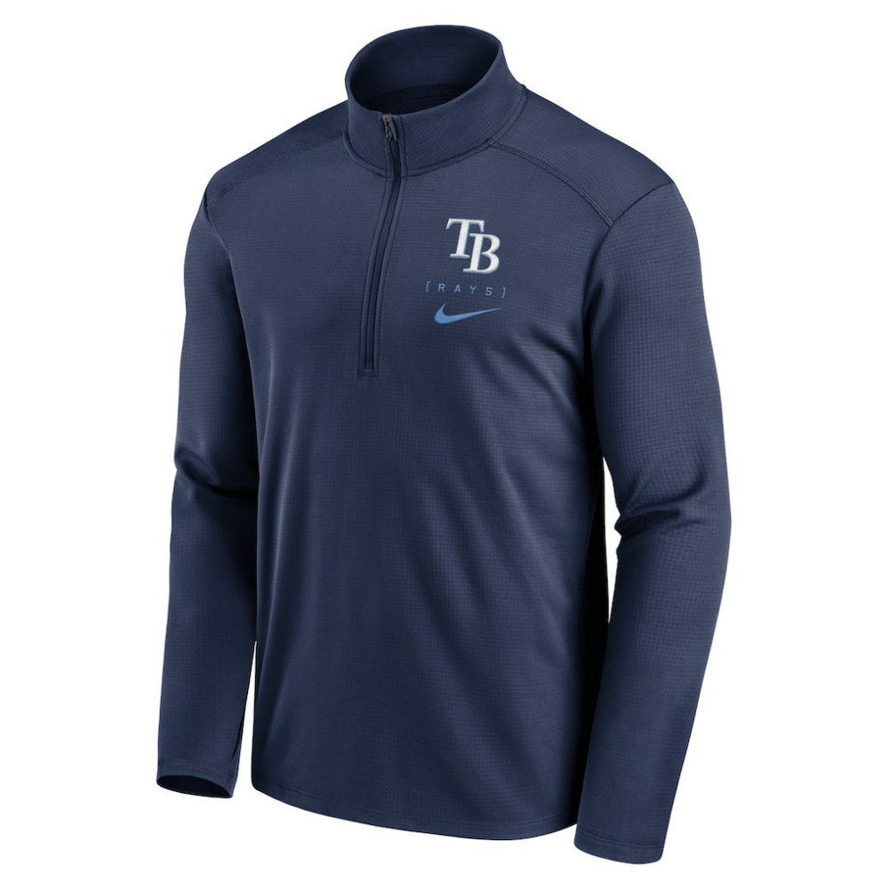 Tampa Bay Rays Franchise Logo Pacer Performance Half-Zip Top - Navy | Nike