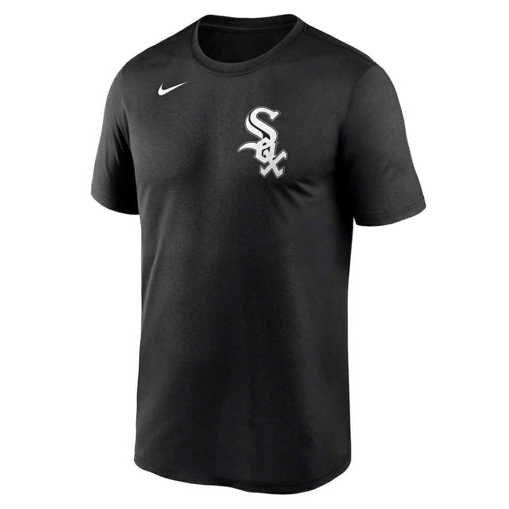 Chicago White Sox Legend Fuse Wordmark T-Shirt  - Black | Nike