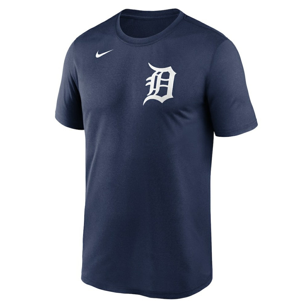 Detroit Tigers Legend Fuse Wordmark T-Shirt  - Navy | Nike
