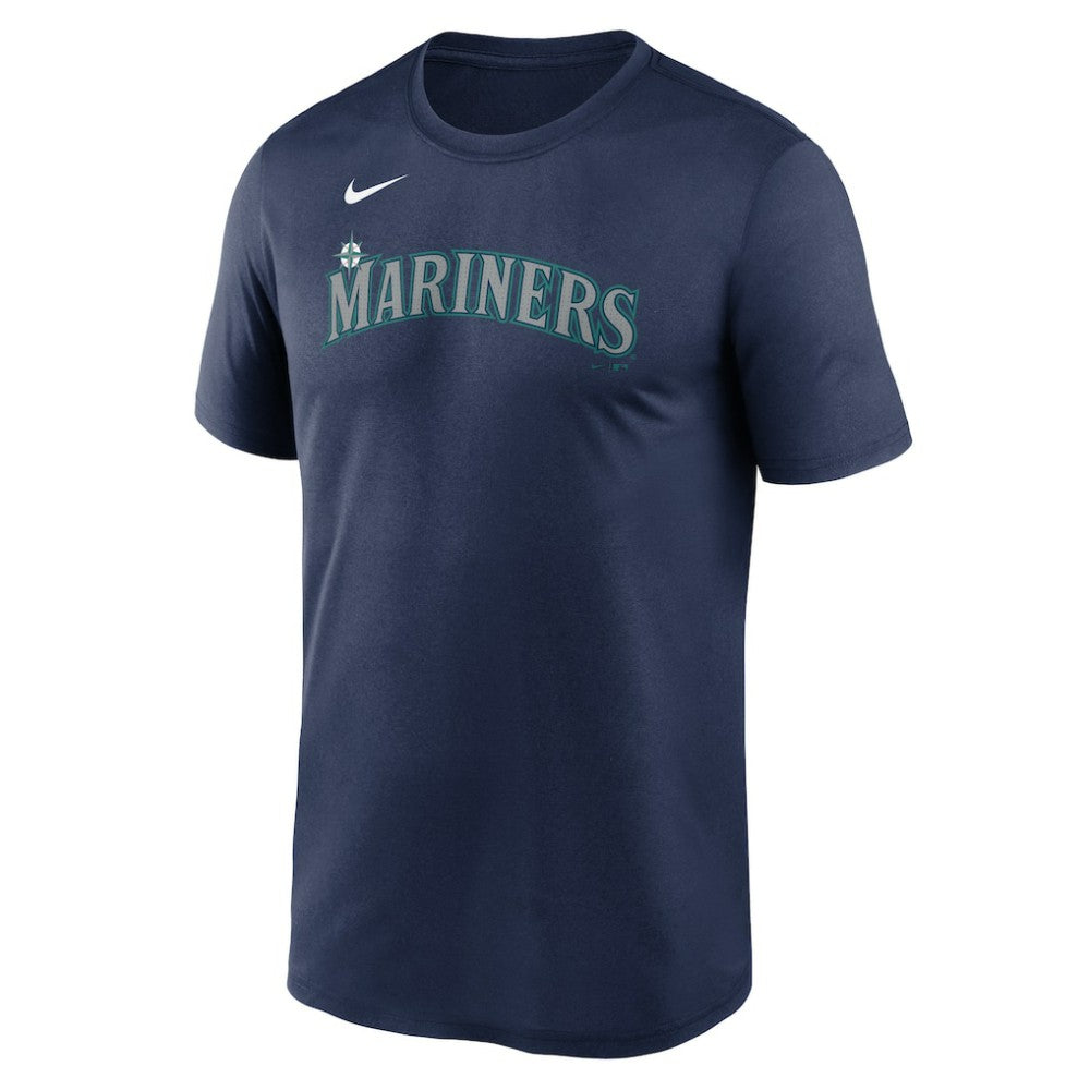 Seattle Mariners Legend Fuse Wordmark T-Shirt  - Navy | Nike