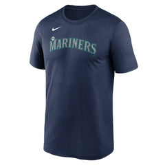 Seattle Mariners Legend Fuse Wordmark T-Shirt  - Navy | Nike