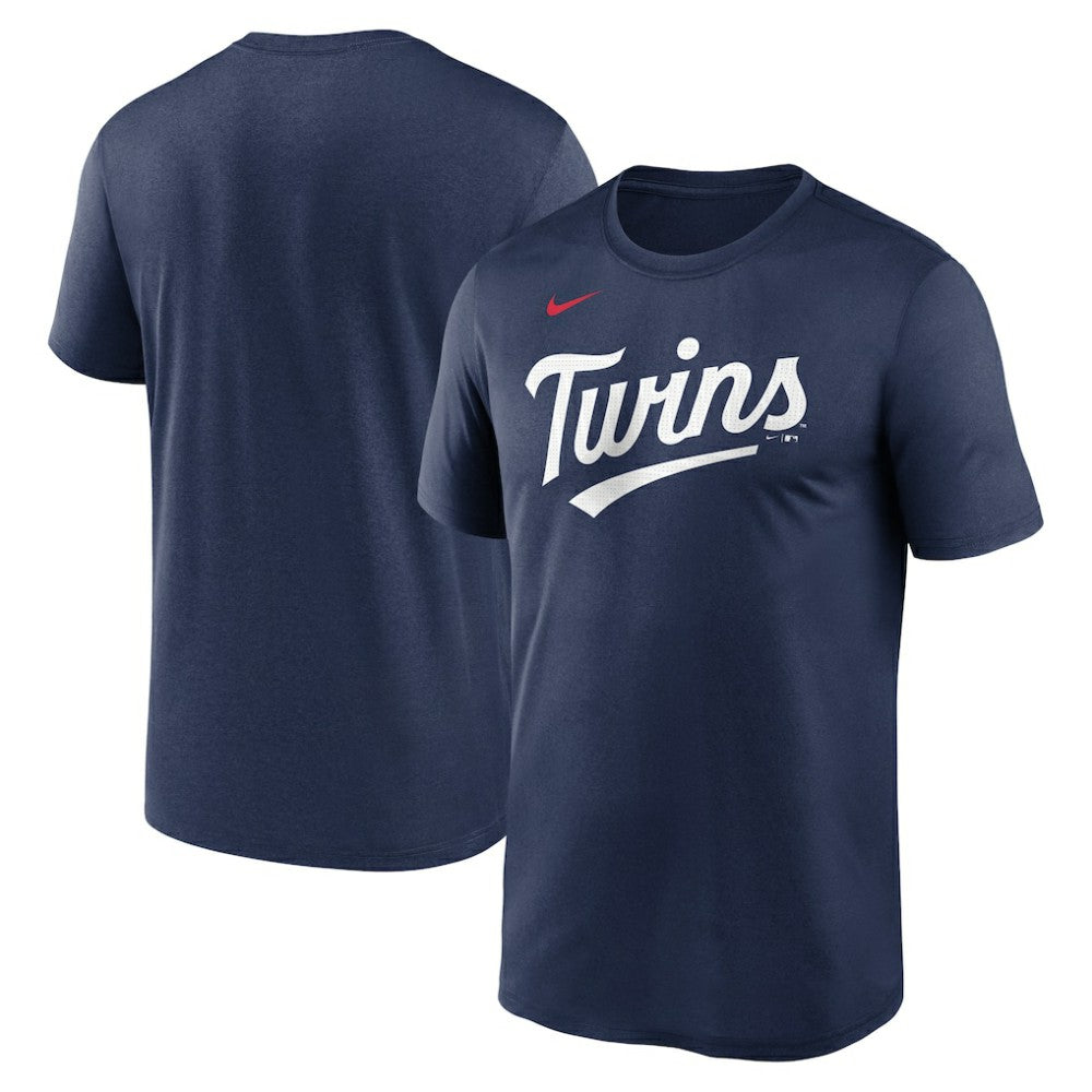 Minnesota Twins Legend Fuse Wordmark T-Shirt  - Navy | Nike