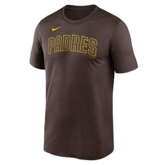 San Diego Padres Legend Fuse Wordmark T-Shirt  - Brown | Nike