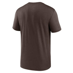 San Diego Padres Legend Fuse Wordmark T-Shirt  - Brown | Nike