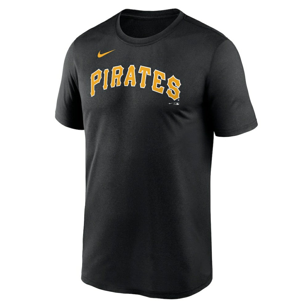 Pittsburgh Pirates Legend Fuse Wordmark T-Shirt  - Black | Nike