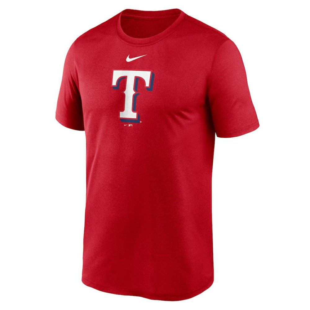 Texas Rangers Legend Fuse Large Logo Dri-FIT T-Shirt - Red | Nike