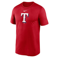 Texas Rangers Legend Fuse Large Logo Dri-FIT T-Shirt - Red | Nike