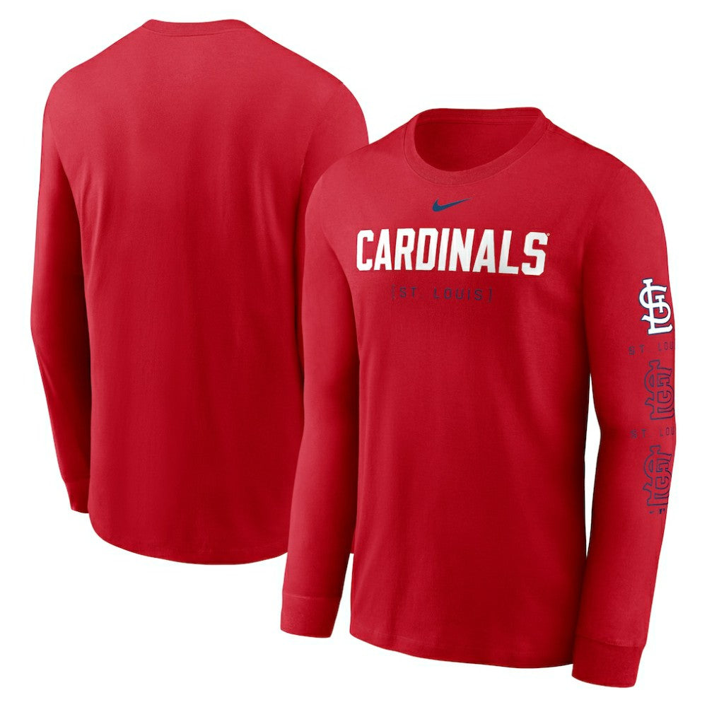St. Louis Cardinals Repeater Long Sleeve T-Shirt - Red | Nike