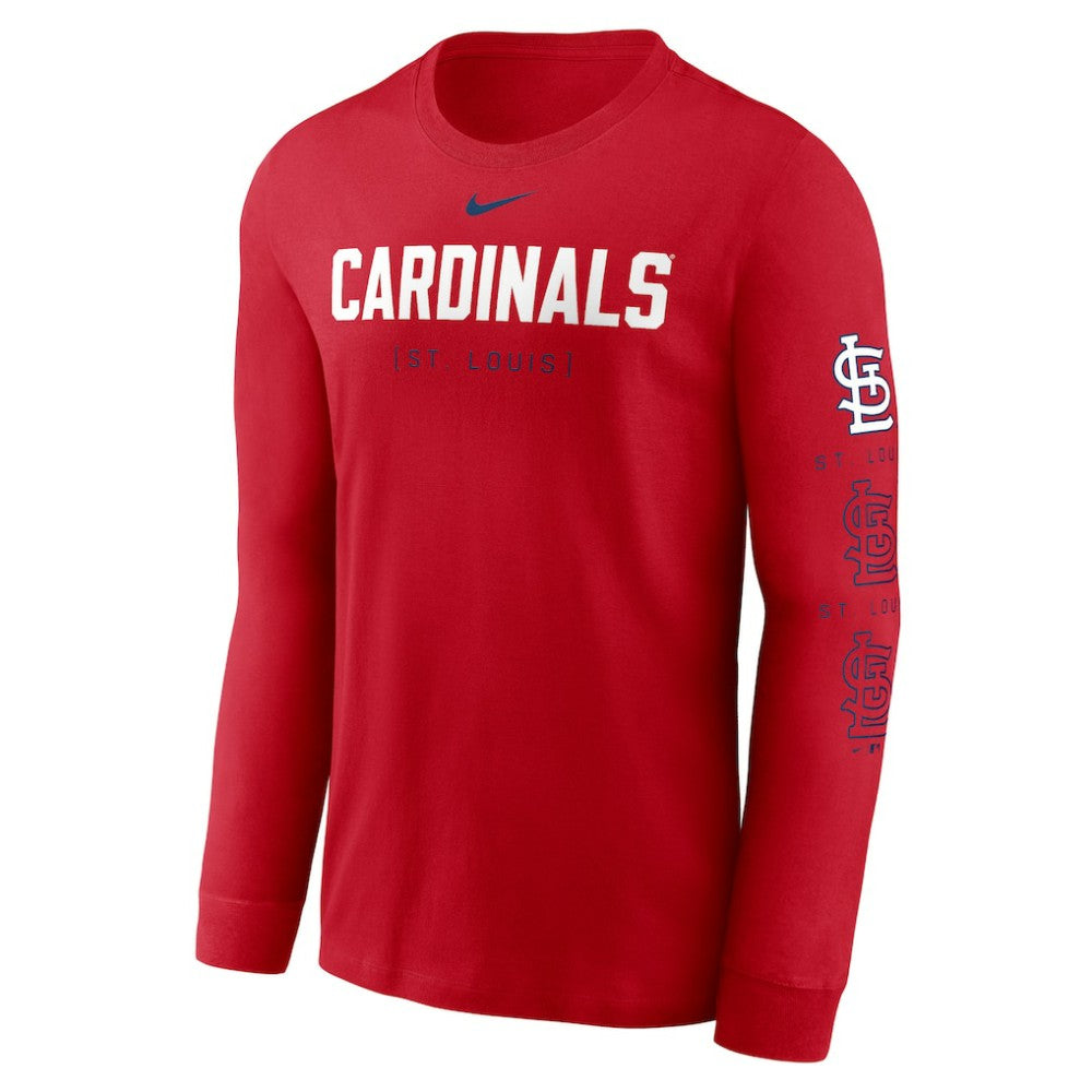 St. Louis Cardinals Repeater Long Sleeve T-Shirt - Red | Nike