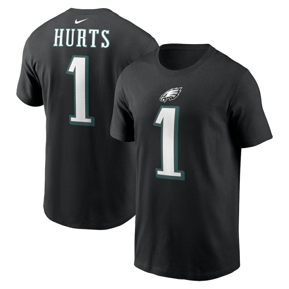 Jalen Hurts Philadelphia Eagles Player Name & Number T-Shirt - Black | Nike sale