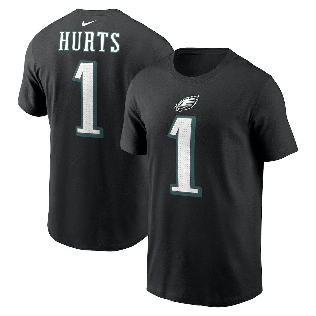 Jalen Hurts Philadelphia Eagles Player Name & Number T-Shirt - Black | Nike sale