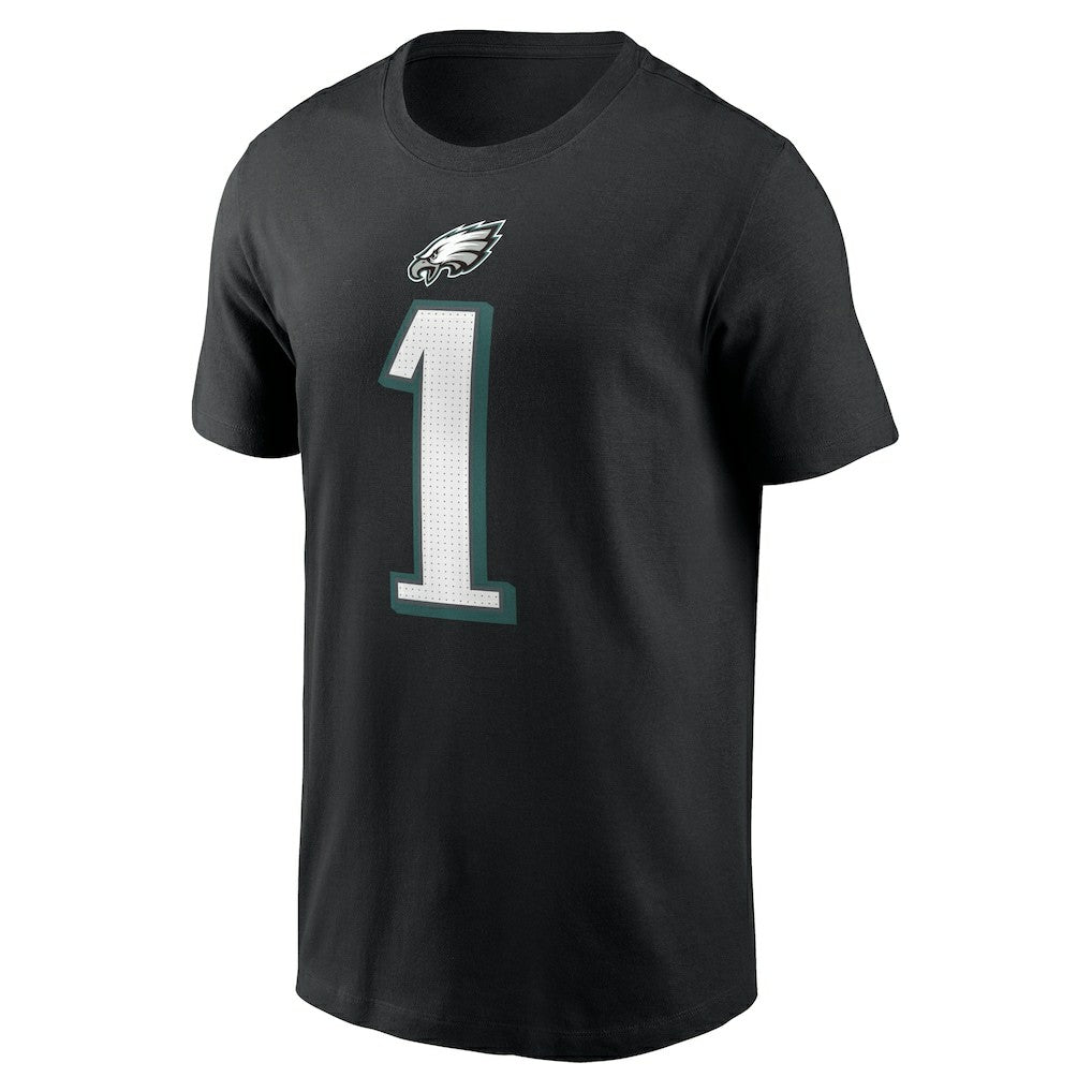 Jalen Hurts Philadelphia Eagles Player Name & Number T-Shirt - Black | Nike sale