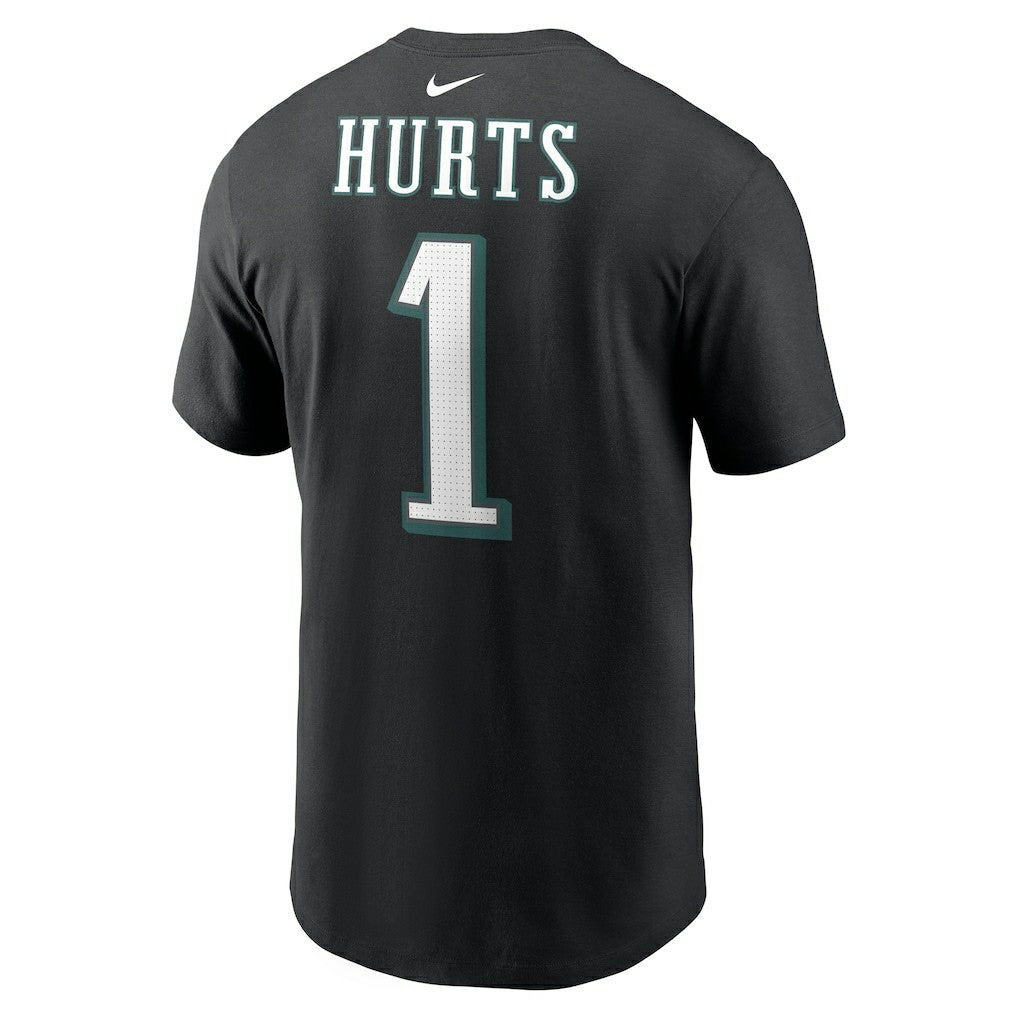 Jalen Hurts Philadelphia Eagles Player Name & Number T-Shirt - Black | Nike sale