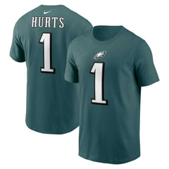 Jalen Hurts Philadelphia Eagles Player Name & Number T-Shirt - Midnight Green | Nike discount