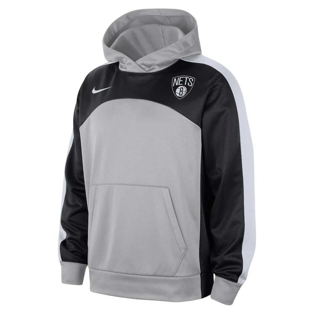 Brooklyn Nets Authentic Starting Five Force Performance Pullover Hoodie - Silver/Black | Nike discount
