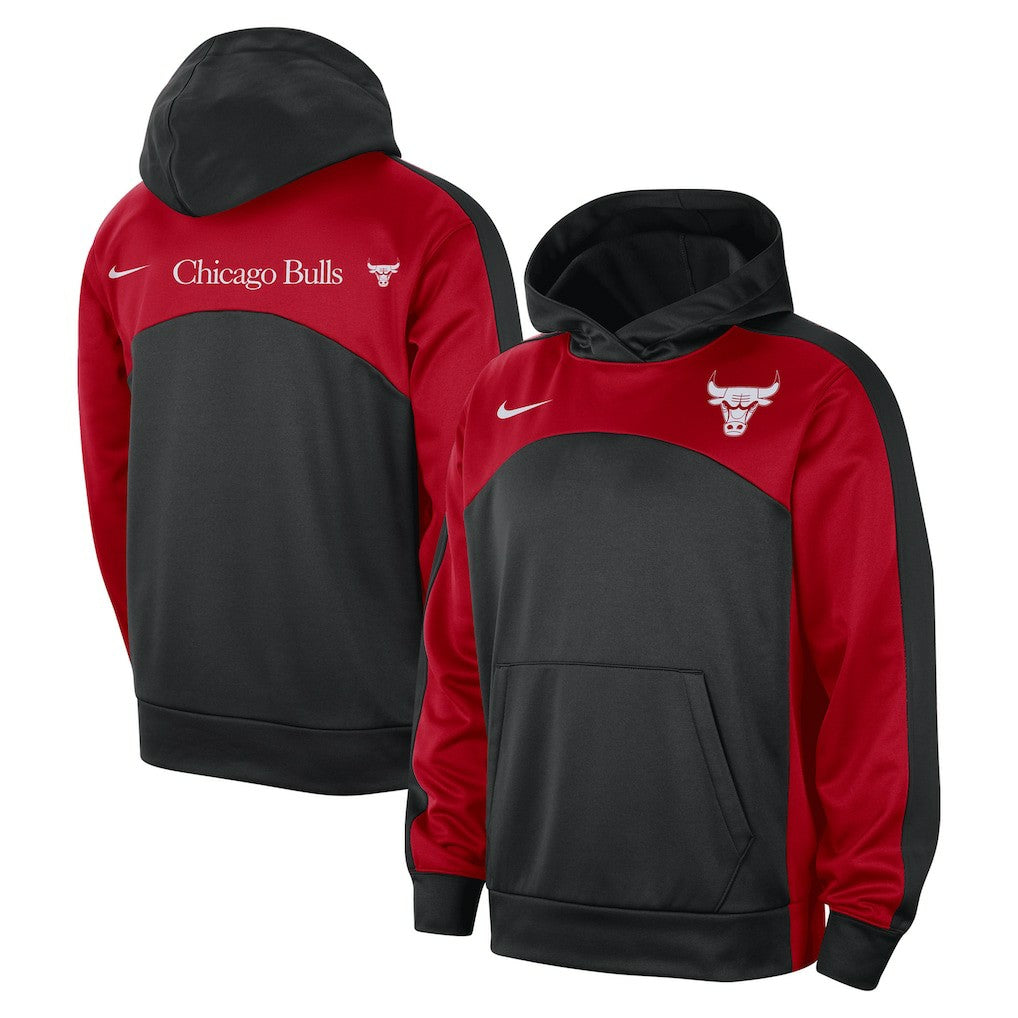 Chicago Bulls Authentic Starting Five Force Performance Pullover Hoodie - Black/Red | Nike for sale