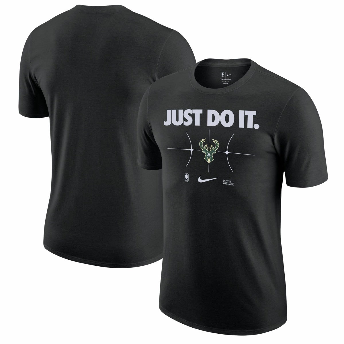 Milwaukee Bucks Just Do It T-Shirt - Black | Nike discount