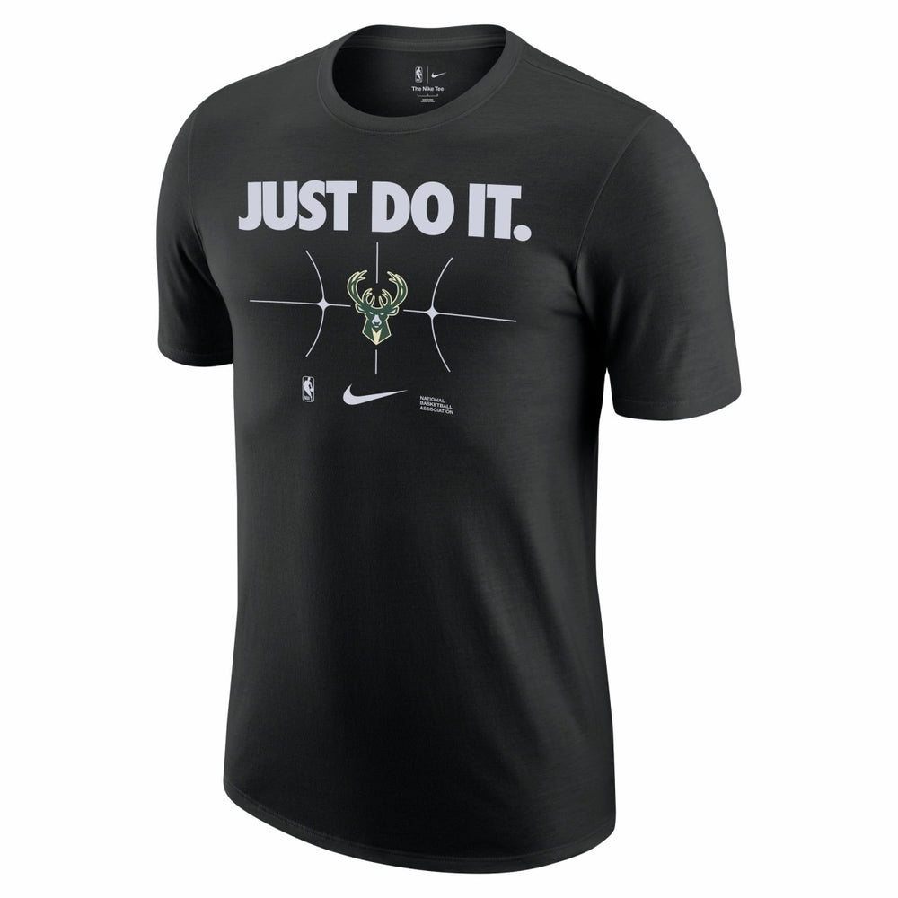 Milwaukee Bucks Just Do It T-Shirt - Black | Nike discount