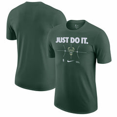 Milwaukee Bucks Just Do It T-Shirt - Hunter Green | Nike shop