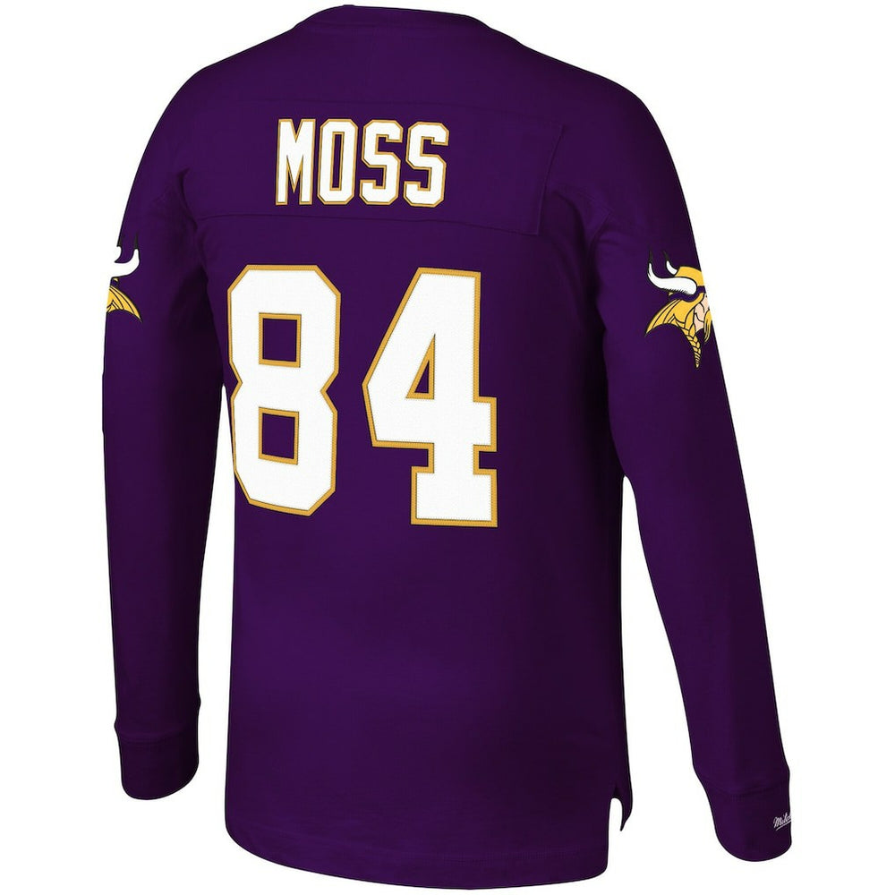 Randy Moss Minnesota Vikings Big & Tall Retired Player Name & Number Long Sleeve Top - Purple for sale
