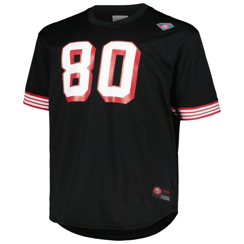 Jerry Rice San Francisco 49ers Big & Tall Mesh Player Name & Number Top - Black on sale