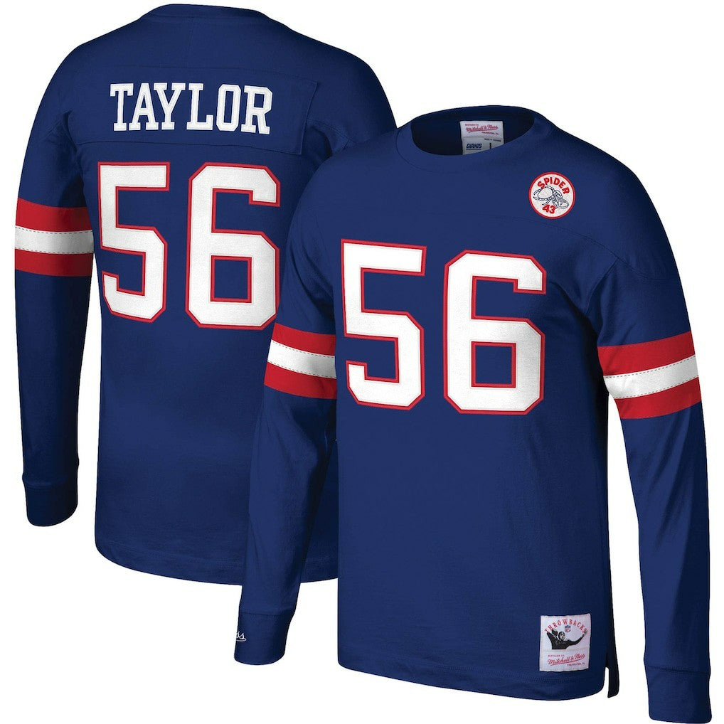 Lawrence Taylor New York Giants Big & Tall Cut & Sew Player Name & Number Long Sleeve T-Shirt - Royal on sale