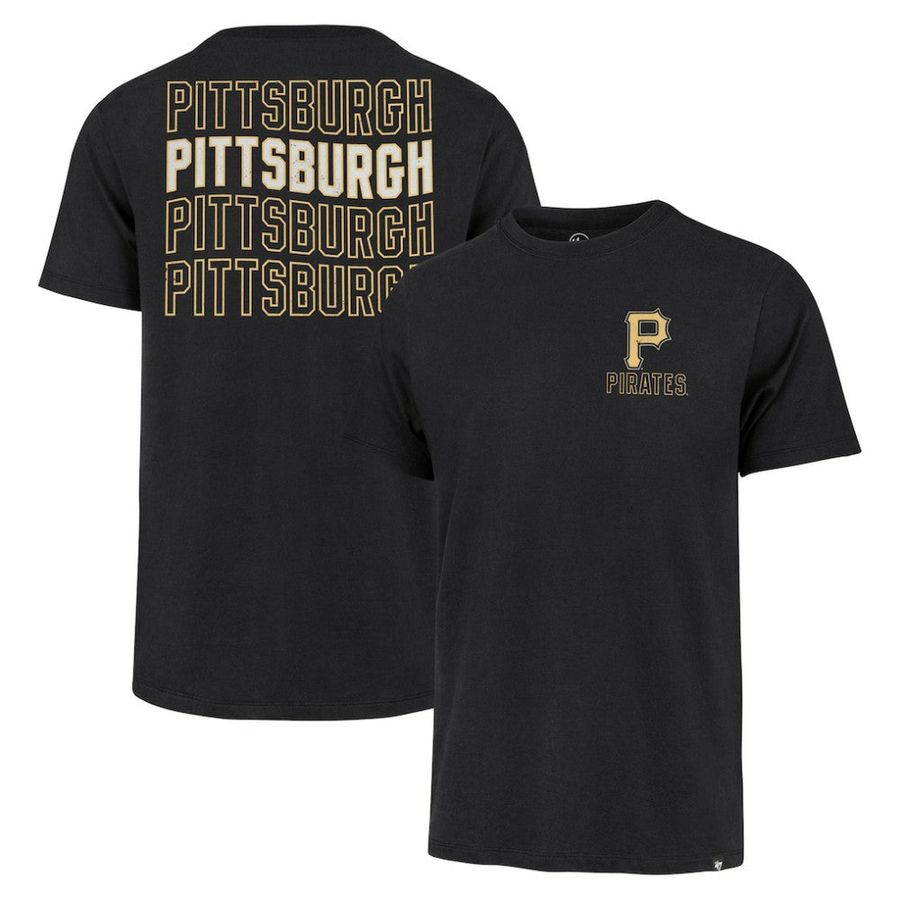 Pittsburgh Pirates Hang Back Franklin T-Shirt - Black | 47 brand