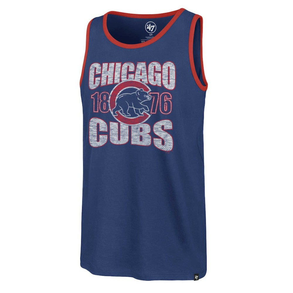 Chicago Cubs Upload Franklin Tank Top - Royal | 47 brand