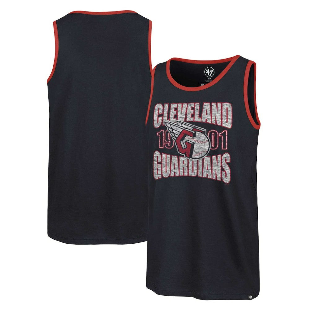 Cleveland Guardians Upload Franklin Tank Top - Navy | 47 brand