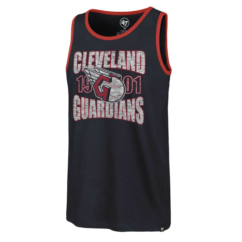 Cleveland Guardians Upload Franklin Tank Top - Navy | 47 brand