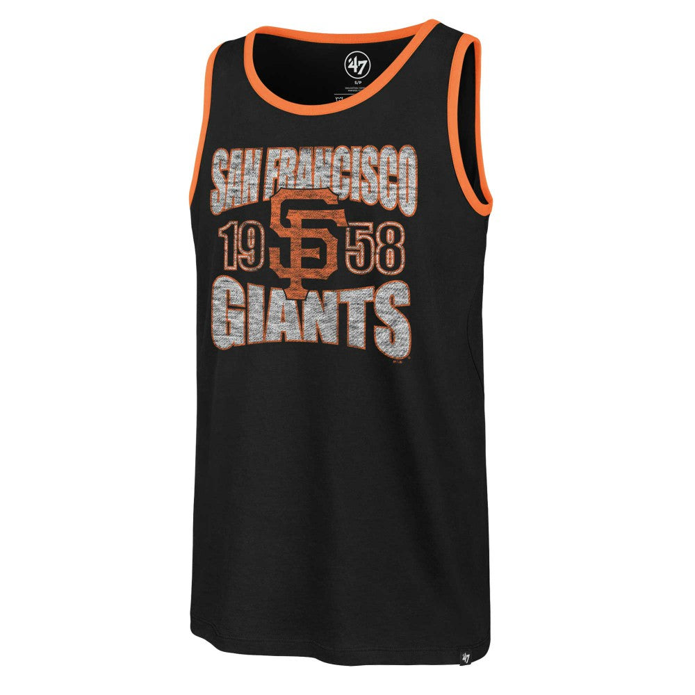 San Francisco Giants Upload Franklin Tank Top - Black | 47 brand