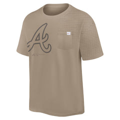 Atlanta Braves Statement Max90 Pocket T-Shirt - Khaki | Nike