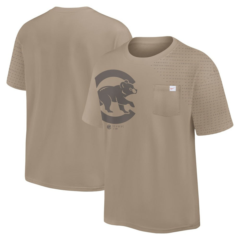 Chicago Cubs Statement Max90 Pocket T-Shirt - Khaki | Nike