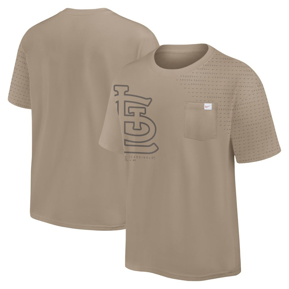 St. Louis Cardinals Statement Max90 Pocket T-Shirt - Khaki | Nike